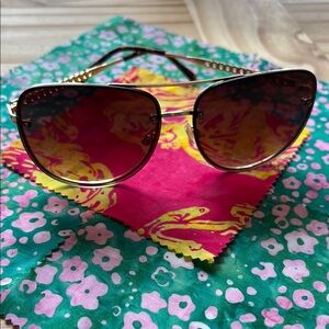 Gold Vince Camuto Sunglasses with Brown Lenses